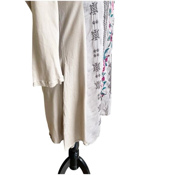Johnny Was Mishka Rose Floral Embroidered Tunic Top Pink Size Small - Picture 6 of 11